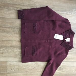 Burgundy sweater
